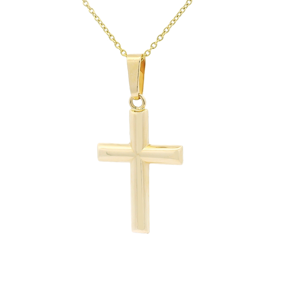 Σταυρός ανδρικός μοντέρνος από κίτρινο χρυσό 14k