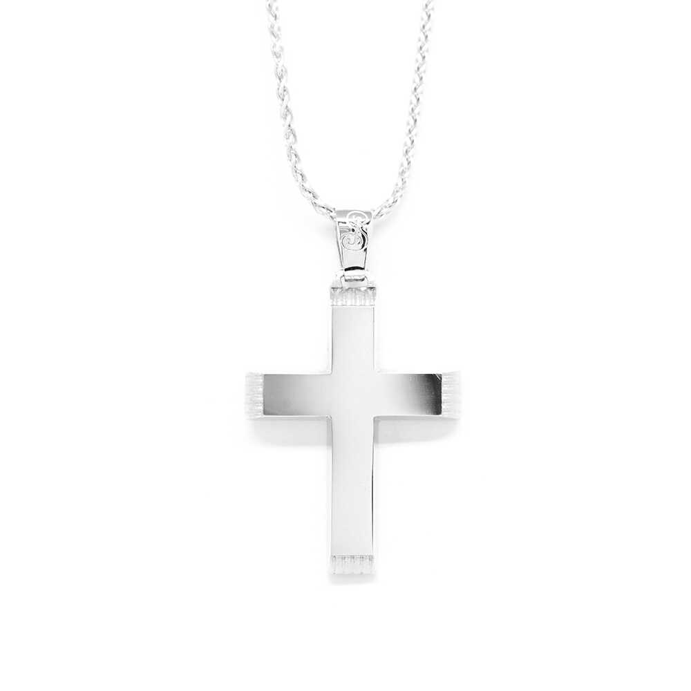 Σταυρός χρυσός με πολύτιμες πέτρες Κ14