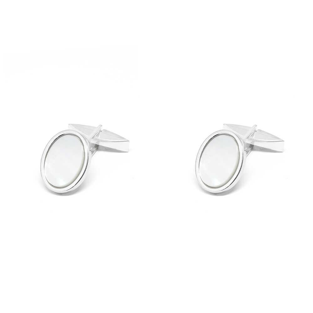 Μανικετόκουμπα ασημένια με φίλντισι