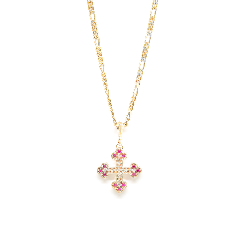 Σταυρός Ανδρικός Χρυσός με Αλυσίδα