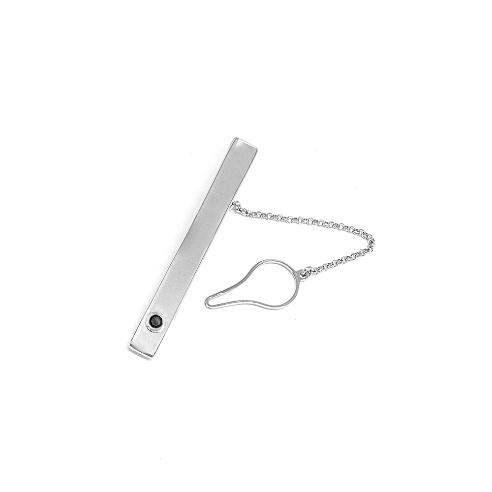 Γραβατοπιάστρα ασημένια