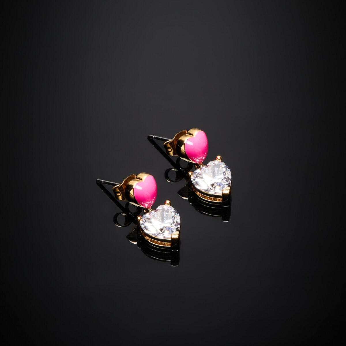 CHIARA FERRAGNI CUORICINO NEON Σκουλαρίκια με  καρδιά