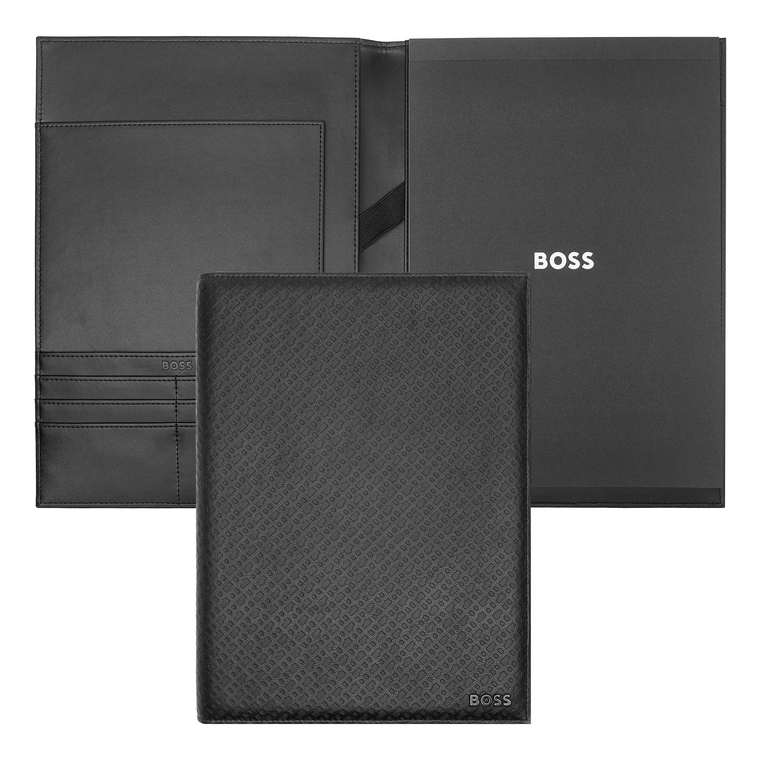 HUGO BOSS Folder A4 Monogram Black