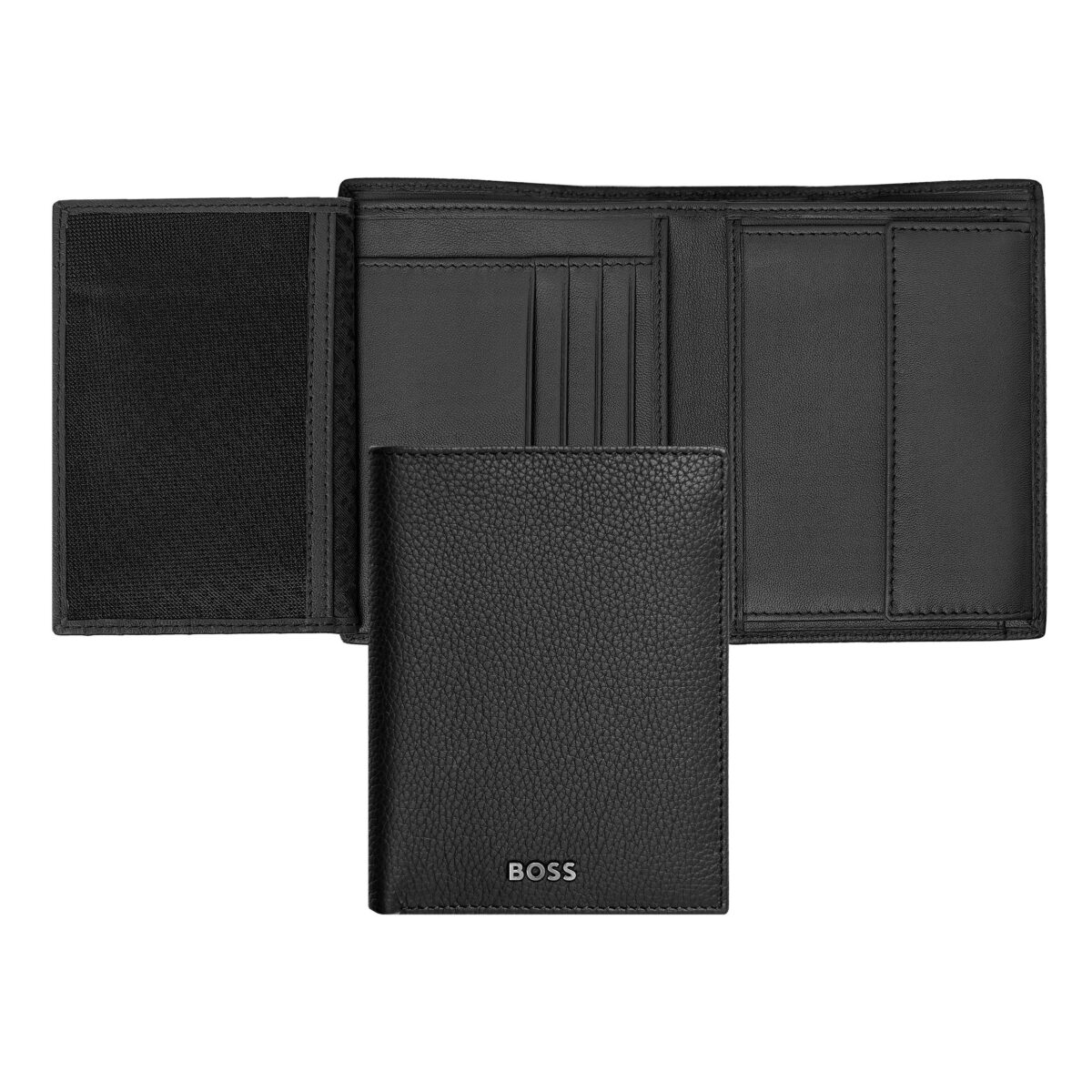 HUGO BOSS MONEY WALLET VERTICAL FLAP CLASSIC GRAINE