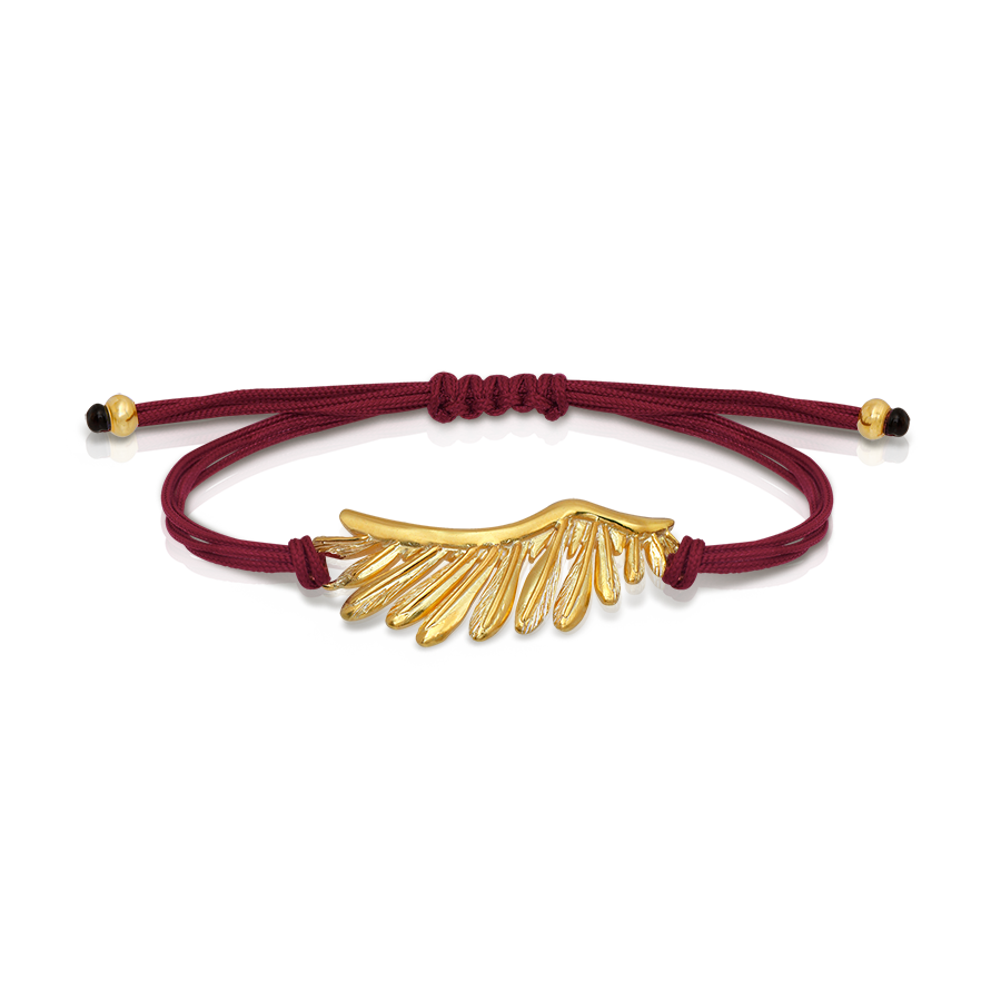ΓΟΥΡΙ ΛΑΛΑΟΥΝΗΣ 2026 Βραχιόλι Με Κόκκινο Κορδόνι Κι Επίχρυσο Παντατίφ ΠΗΓΑΣΟΣ