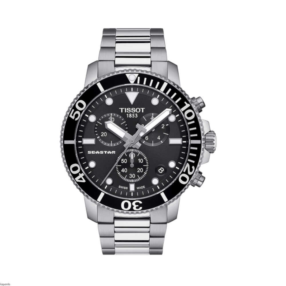 TISSOT T-Sport Seastar 1000 Chronograph Silver Stainless Steel Bracelet
