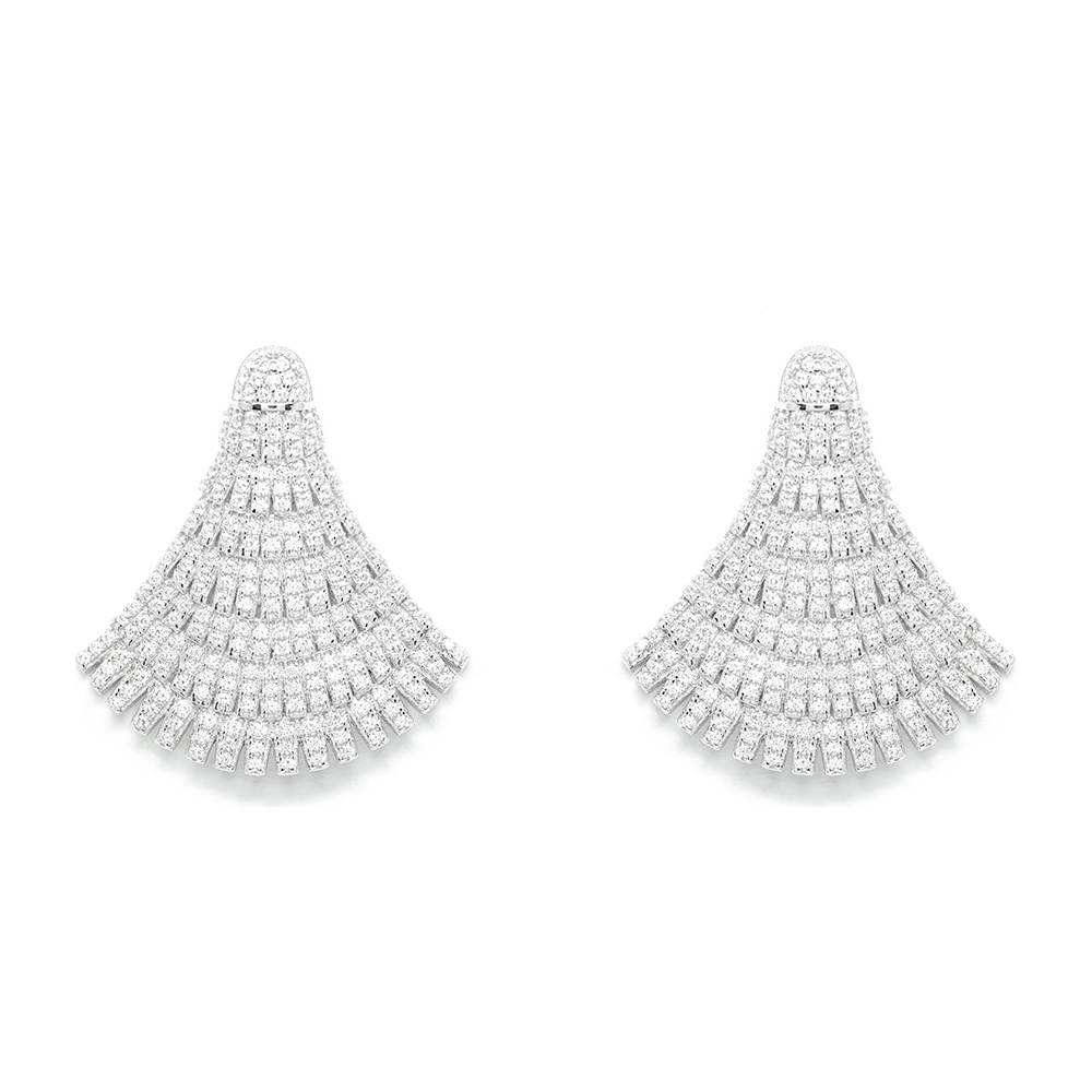 Σκουλαρίκια Ασημένια 90's Ventailles