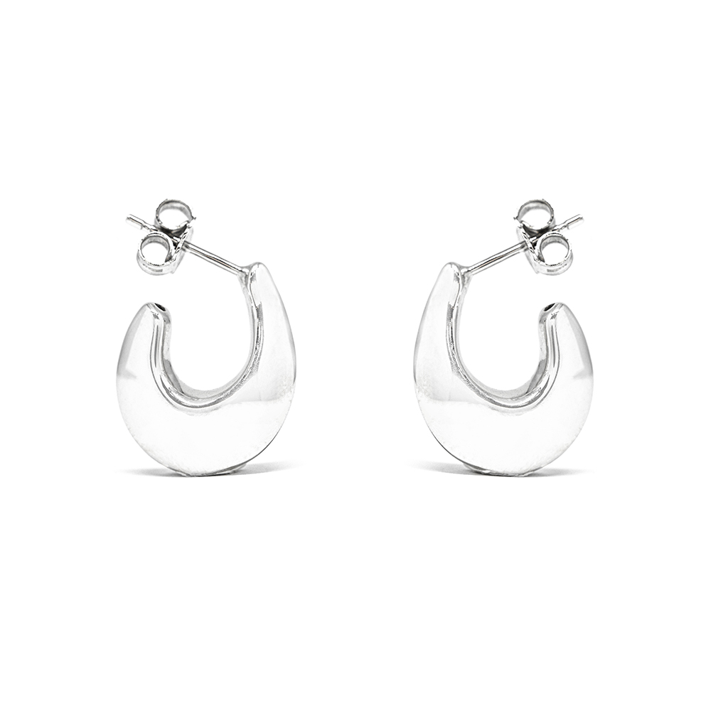 Κρίκοι Ασημένιοι Minimal