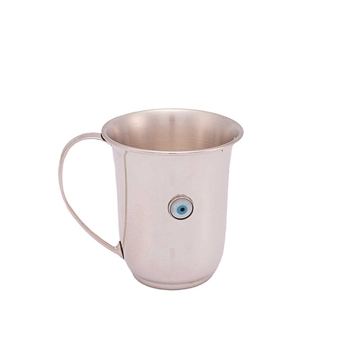 Παιδικό Ποτήρι Ασημένιο Με Μάτι.