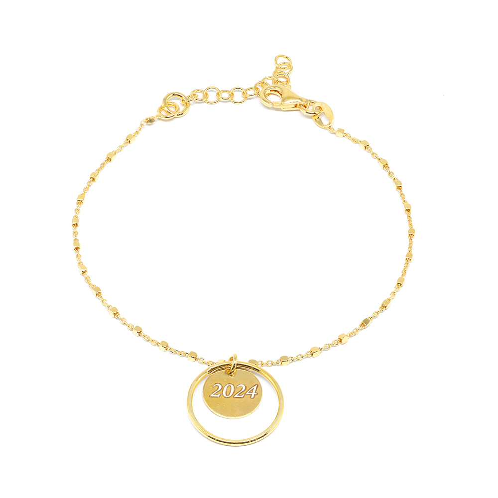 Γουρι PLITSI Engraved Bracelet of Fortune 2024 Επίχρυσο
